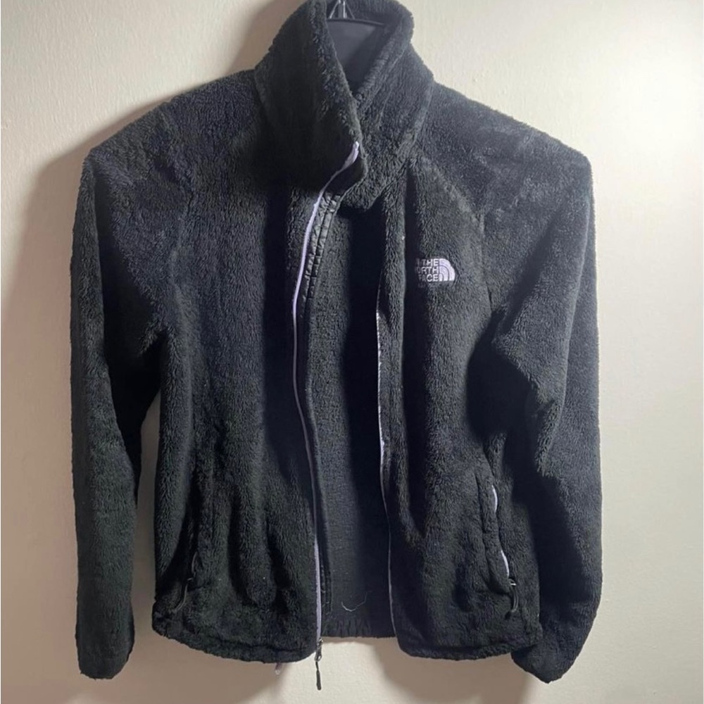 Black Fuzzy Northface Jacket